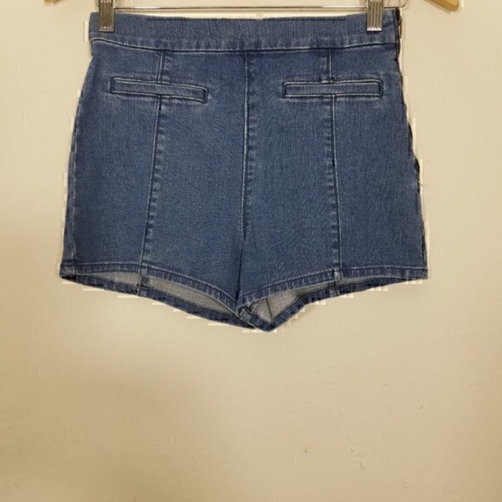 NWT Hollister Natural Waist Stretch Jean Shorts Blue Size 3